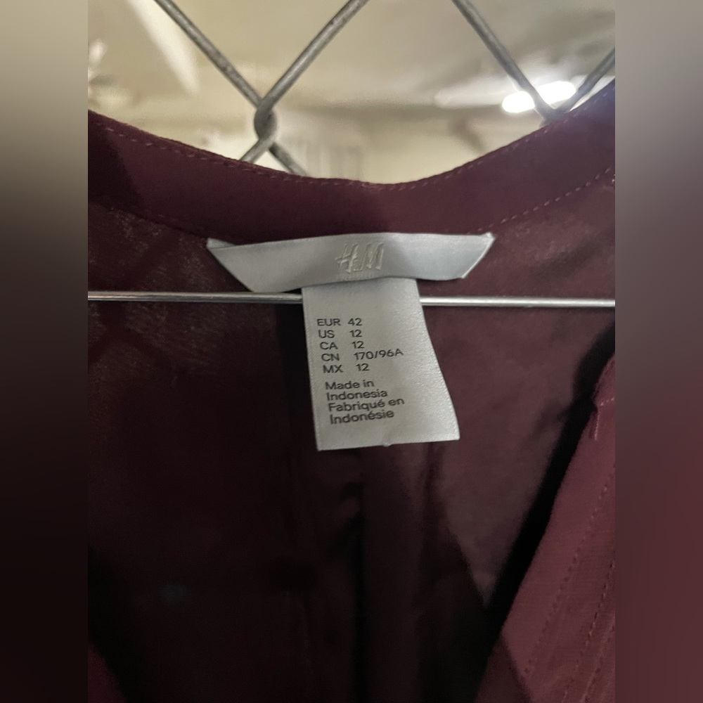 H&M Deep Red Dress - Picture 3 of 5